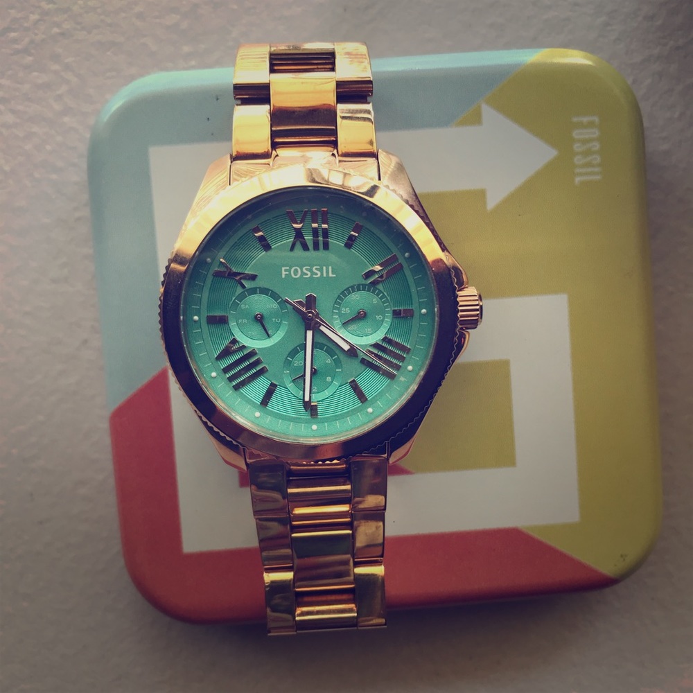 Fossil Cecile Rose Gold Tone Watch